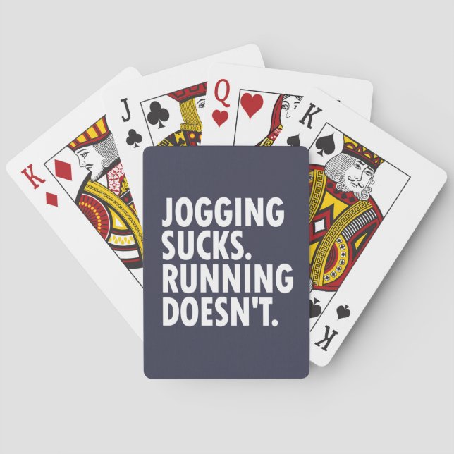 Jeu De Cartes Le jogging, c'est nul. Pas la course. (dos)