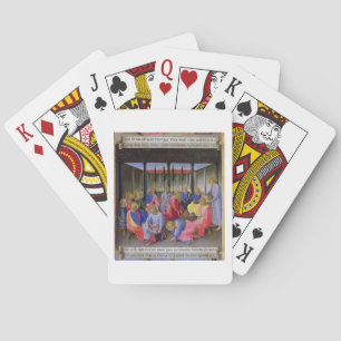 Jeu De Cartes Le lavage des pieds, détail du panneau trois ou