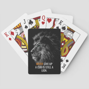 Jeu De Cartes Le lion n'abandonne jamais