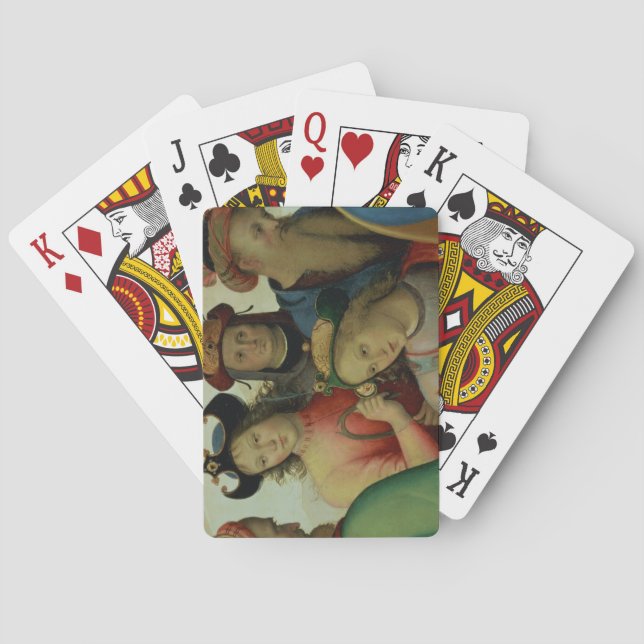 Jeu De Cartes Le Mariage de la Vierge, détail des prétendants, (dos)