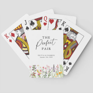 Jeu De Cartes Le Mariage Fleur sauvage Parfait Pair Favor