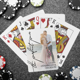 Jeu De Cartes Le Mariage Parfait Calligraphie Photo