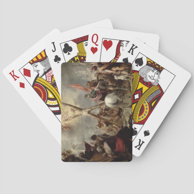 Jeu De Cartes Le martyre de saint André, 1675-1682 (huile sur ca (dos)