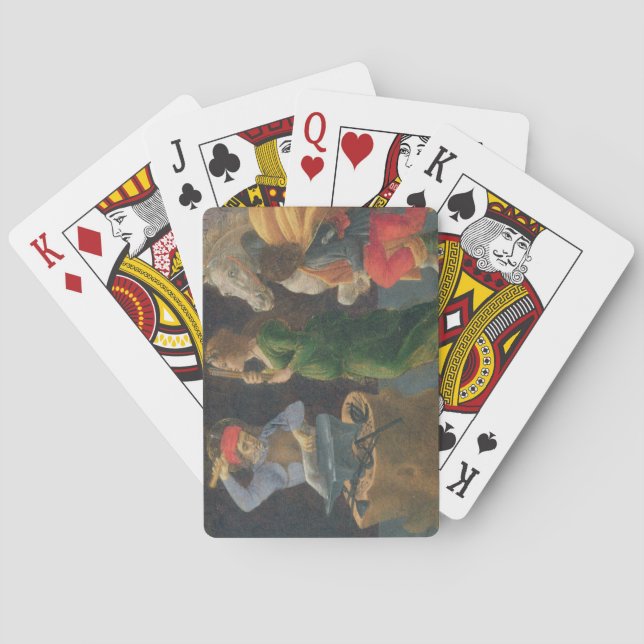 Jeu De Cartes Le Miracle de St. Eligius, panneau de la prédelle  (dos)