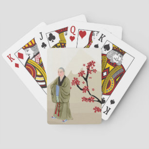 Jeu De Cartes Le moine bouddhiste Jouer aux cartes