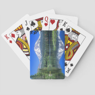 Jeu De Cartes Le mont Lassen s'élève au-dessus du lac Manzanita