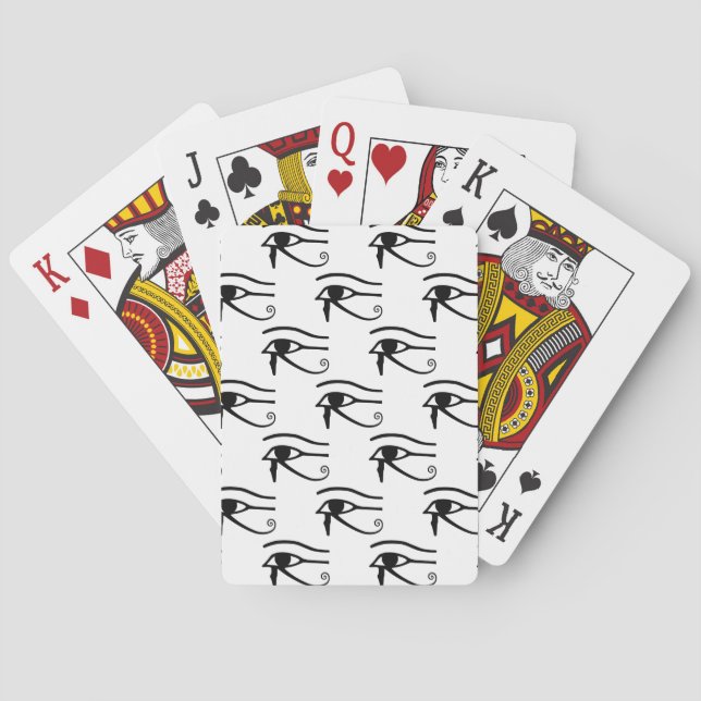 Jeu De Cartes Le motif de l'Œil d'Horus (dos)