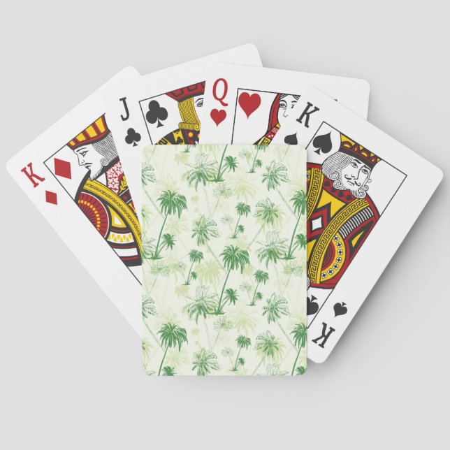 Jeu De Cartes Le Motif Green Palm Tree (dos)