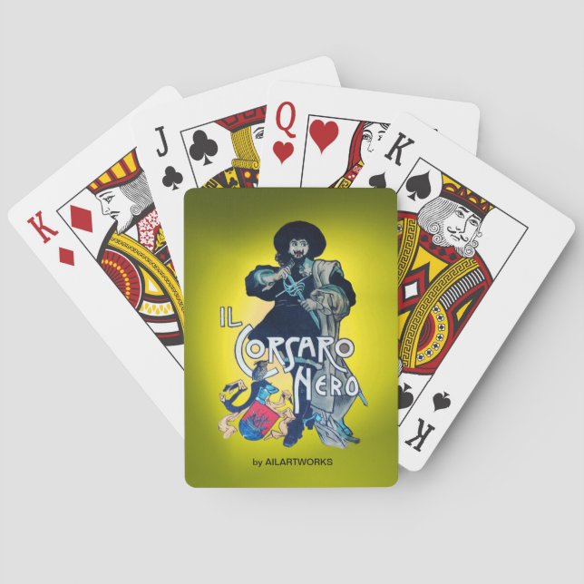 Jeu De Cartes LE NOIR COSAIR jaune (dos)