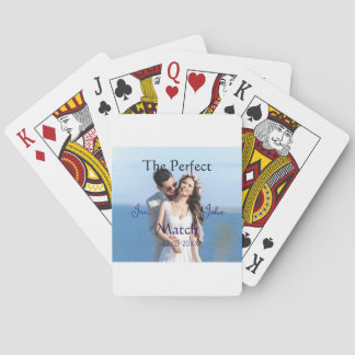 Jeu De Cartes le nom de mariage bleu parfait photo date cou