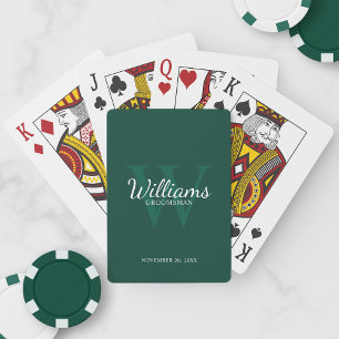 Jeu De Cartes Le nom et le monogramme des développeurs de script
