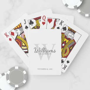 Jeu De Cartes Le nom et le monogramme des développeurs de script