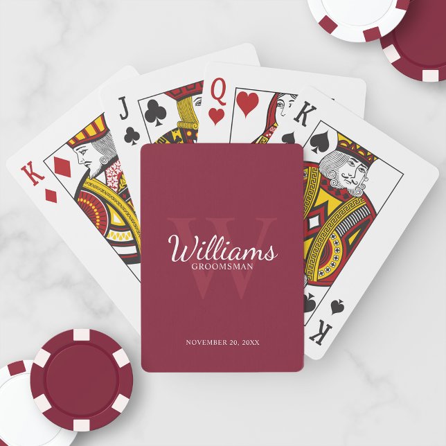 Jeu De Cartes Le nom et le monogramme des développeurs de script (Créateur téléchargé)