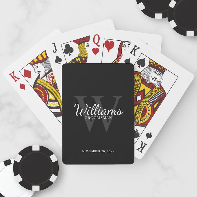 Jeu De Cartes Le nom et le monogramme des développeurs de script (Créateur téléchargé)