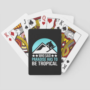 Jeu De Cartes Le Paradis Du Snowboard Doit Être Tropical