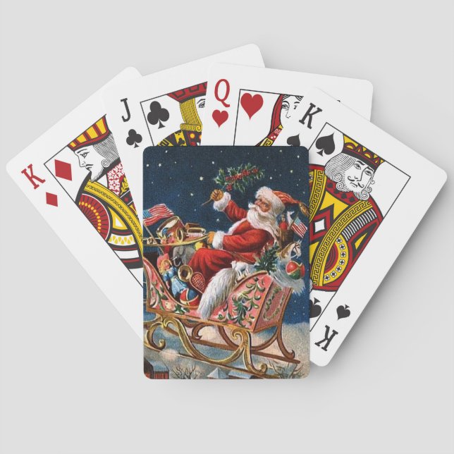 Jeu De Cartes Le Père Noël arrive en ville (dos)