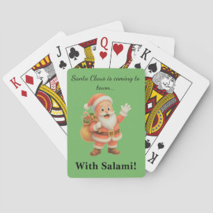 Jeu De Cartes Le Père Noël arrive en ville.. Avec du salami !