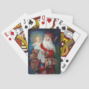 Jeu De Cartes Le père noël avec l'enfant du Christ