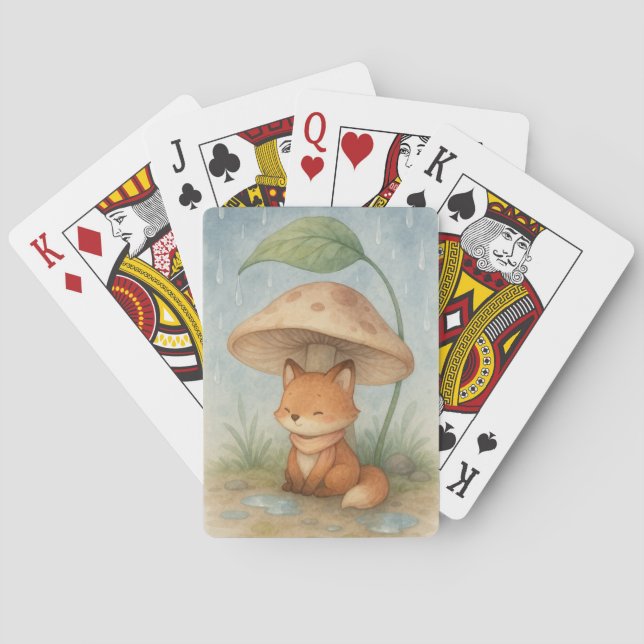 Jeu De Cartes Le Petit Renard dans la pluie (dos)
