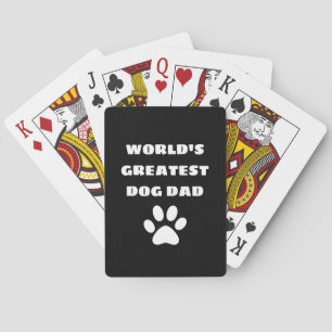 Jeu De Cartes Le plus grand papa de chien du monde personnalisé 