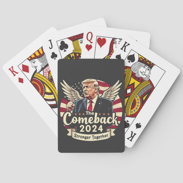 Jeu De Cartes Le Plus Grand Retour 2024 Plus Forts Ensemble Trum (dos)