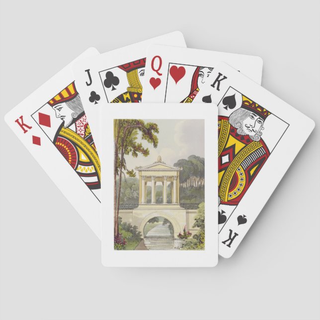 Jeu De Cartes Le Pont du Temple, du "Référentiel d'Ackermann" (dos)