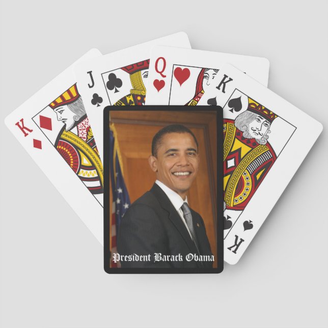 Jeu De Cartes Le Président Barack Obama joue aux cartes (dos)
