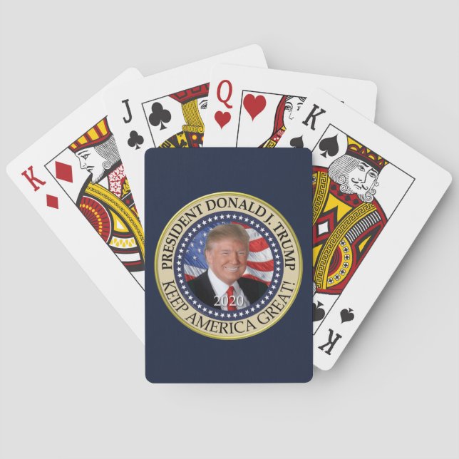 Jeu De Cartes Le président Donald Trump 2020 garde l'Amérique gr (dos)