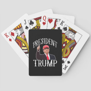 Jeu De Cartes Le Président Donald Trump Red Hat manie