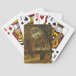 Jeu De Cartes Le Promeneur Parmi les Feuilles d'Automne par Vinc