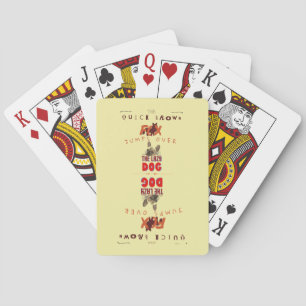 Jeu De Cartes Le renard brun rapide...