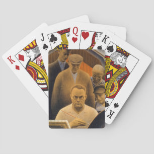 Jeu De Cartes Le retour de la Bohême par Grant Wood