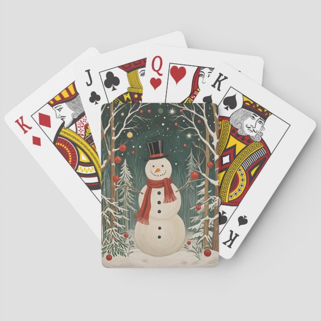 Jeu De Cartes Le rêve hivernal de Snowman (dos)