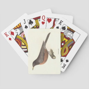 Jeu De Cartes Le Robin américain (Turdus migratorius) NY Birds