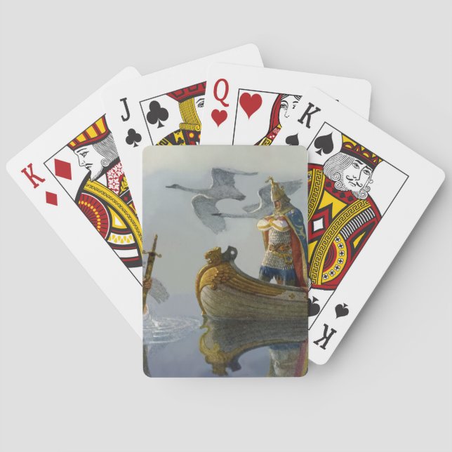 Jeu De Cartes « Le roi Arthur prend l'épée » par NC Wyeth (dos)
