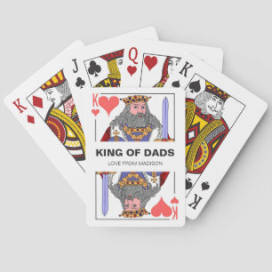 Jeu De Cartes Le Roi Des Pères Jouant Des Cartes