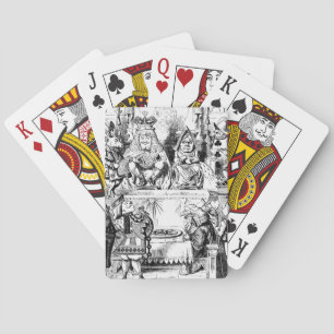 Jeu De Cartes Le Roi et la Reine de cœur Alice au pays des merve