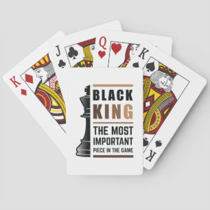 Jeu De Cartes Le Roi Noir La Pièce La Plus Importante Dans Le Je