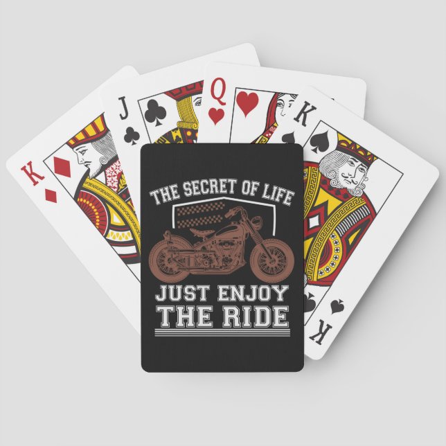 Jeu De Cartes Le Secret De La Vie Profite Juste De La Balade (dos)