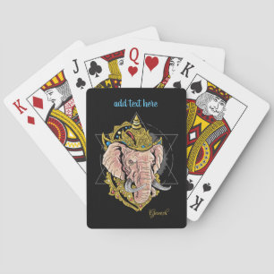 Jeu De Cartes Le Seigneur Ganesh joue aux cartes en Inde