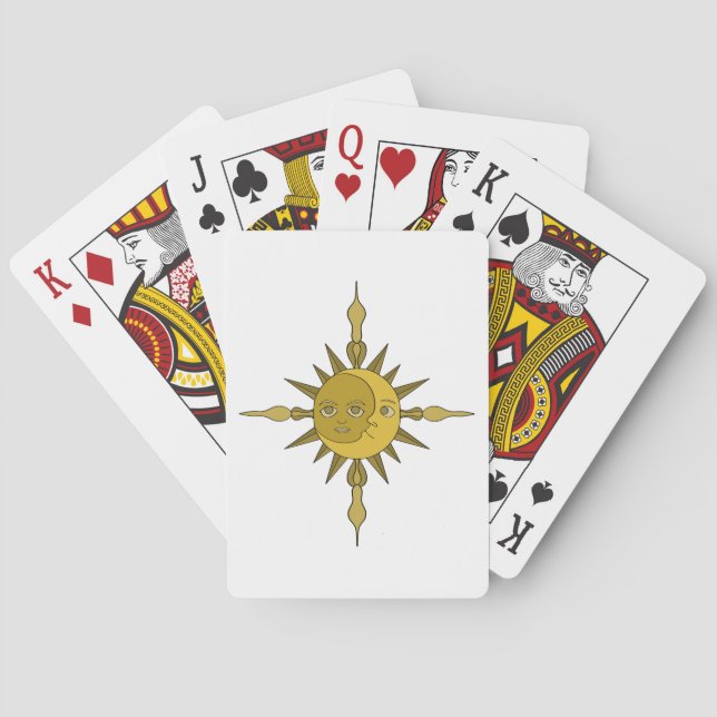 Jeu De Cartes Le soleil et la lune (dos)