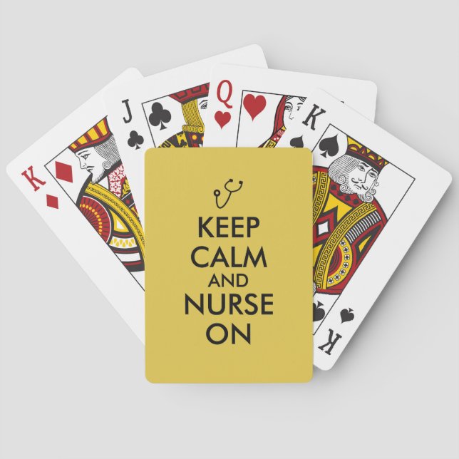 Jeu De Cartes Le stéthoscope de cadeau d'infirmière gardent le (dos)