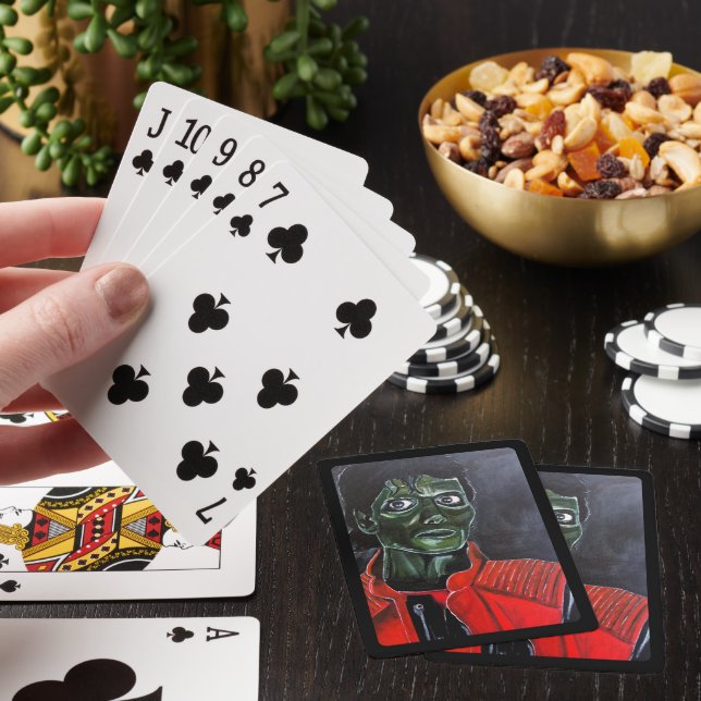 Jeu De Cartes Le tableau de zombie par Alfred Fox (In Situ)