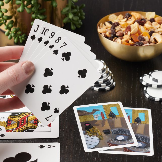 Jeu De Cartes Le tableau Les femmes bédouines d'Alfred Fox (In Situ)