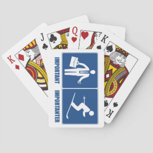 Jeu De Cartes Le Travail Est Important, Le Ski Est Important