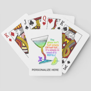 JEU DE CARTES - LE VERRE À MOITIÈ PLEIN