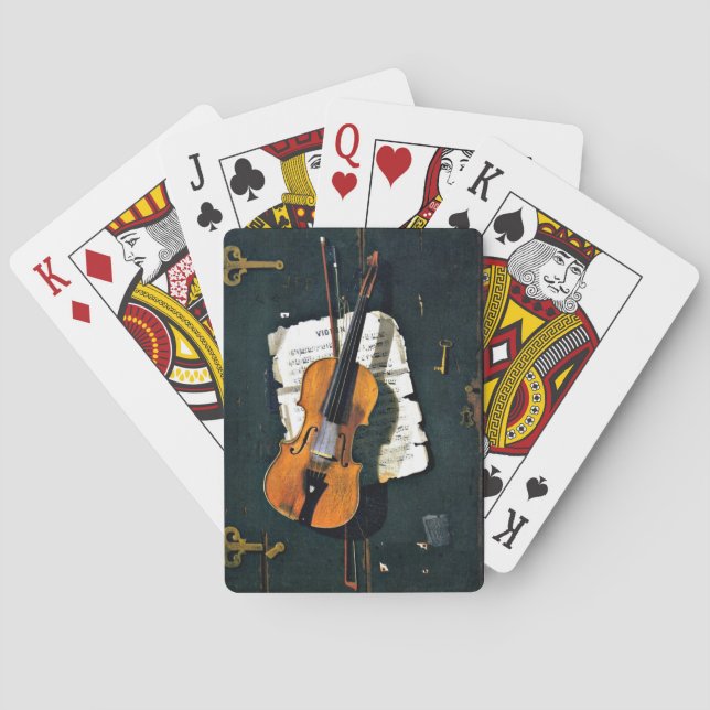 Jeu De Cartes Le Vieux Violon, peinture d'art (dos)