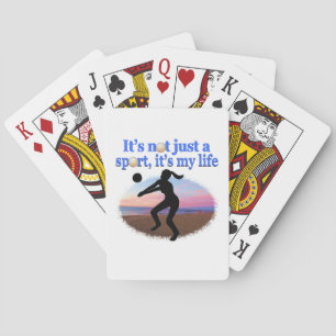 JEU DE CARTES LE VOLLEYBALL INSPIRATIONNEL EST MON DESIGN DE VIE