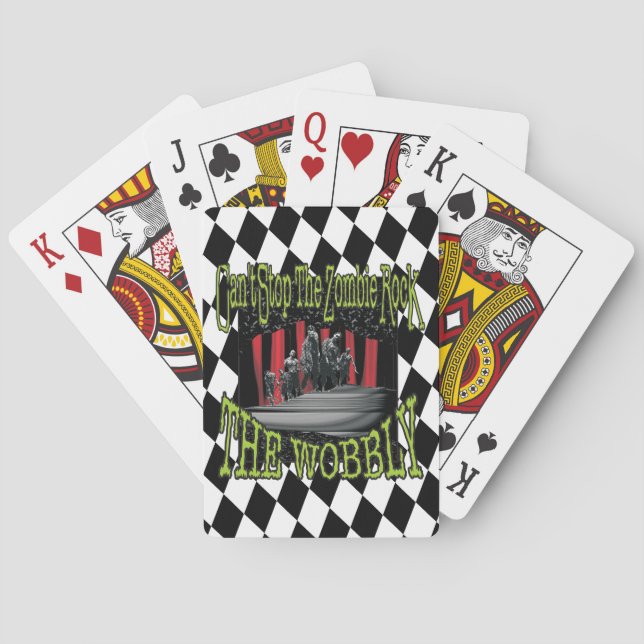 Jeu De Cartes Le Wobbly Zombie Rock Classic Playing Cards 2 (dos)