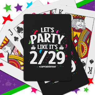 Jeu De Cartes Leap Year Leap Day Party 29th Birthday